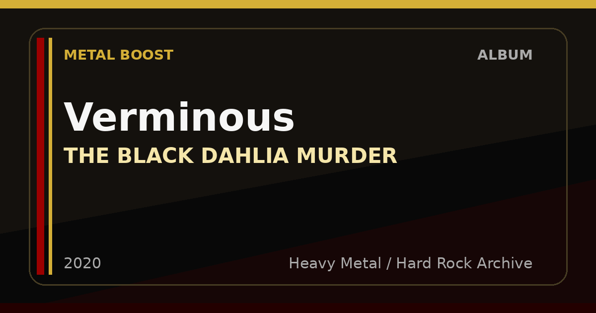 Verminous – THE BLACK DAHLIA MURDER | METAL BOOST album visual