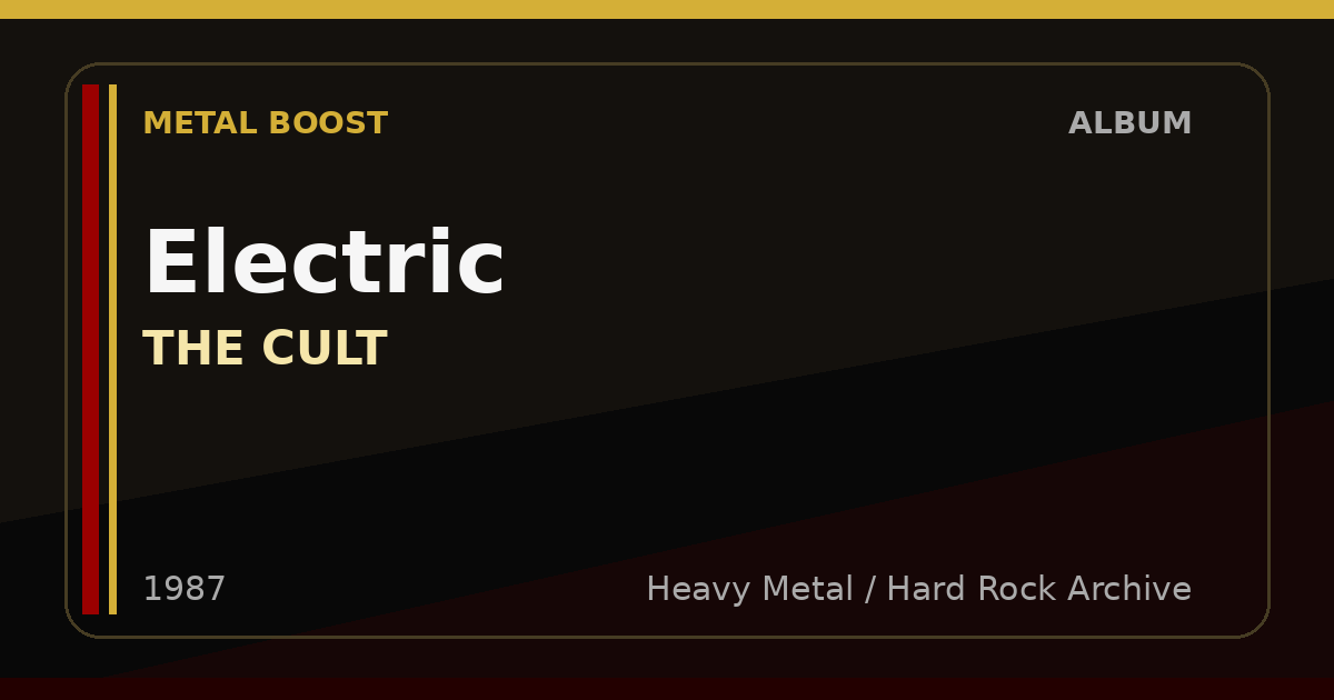 Electric – THE CULT | METAL BOOST album visual