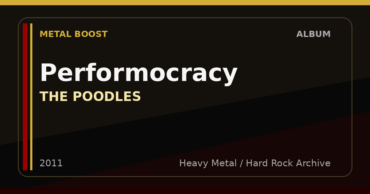 Performocracy – THE POODLES | METAL BOOST album visual