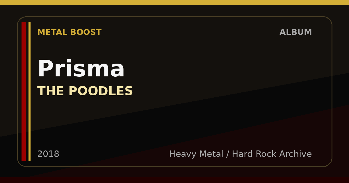 Prisma – THE POODLES | METAL BOOST album visual