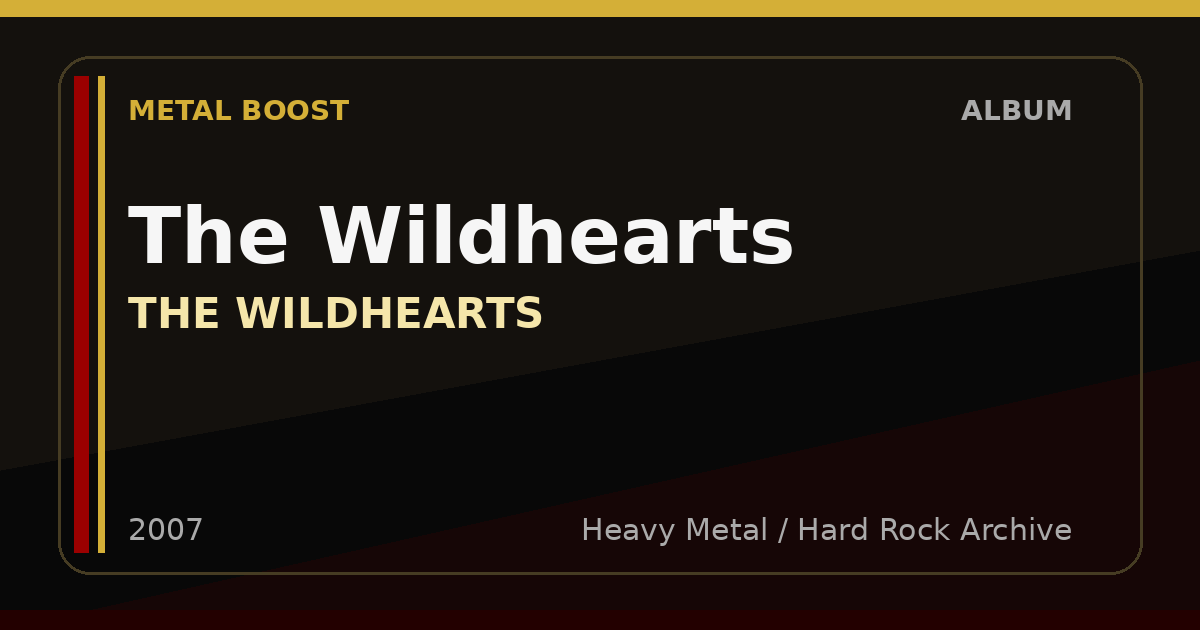 The Wildhearts – THE WILDHEARTS | METAL BOOST album visual