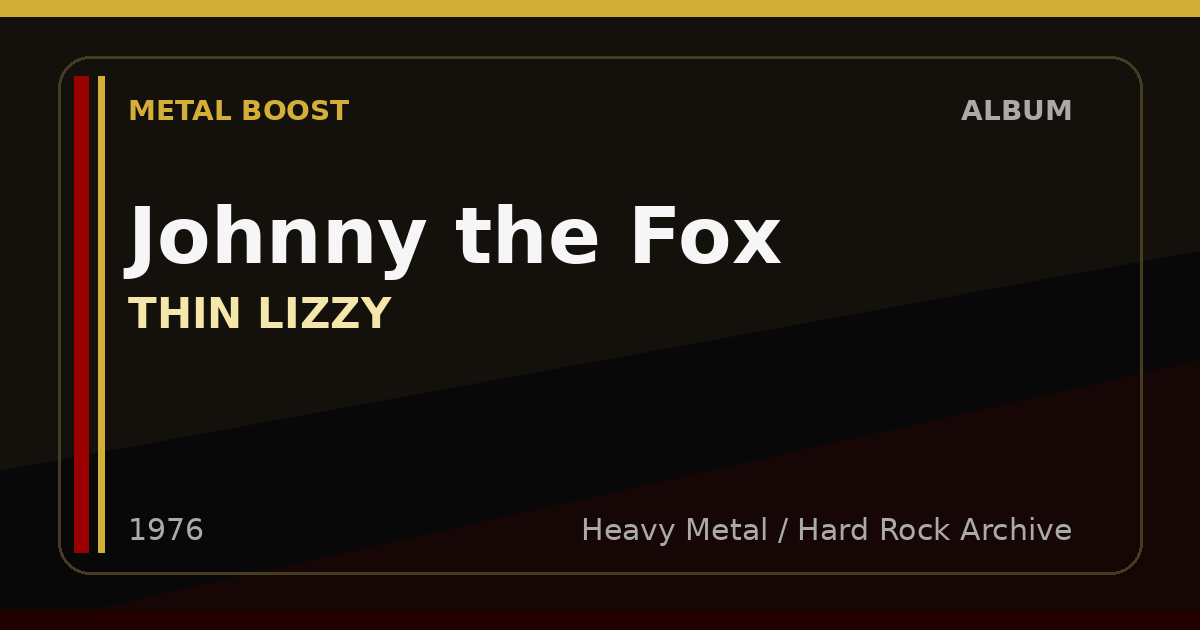 Johnny the Fox – THIN LIZZY | METAL BOOST album visual