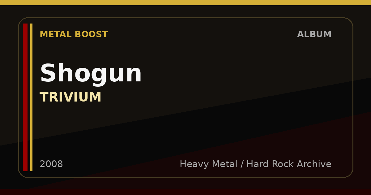 Shogun – TRIVIUM | METAL BOOST album visual