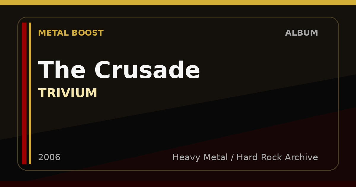 The Crusade – TRIVIUM | METAL BOOST album visual