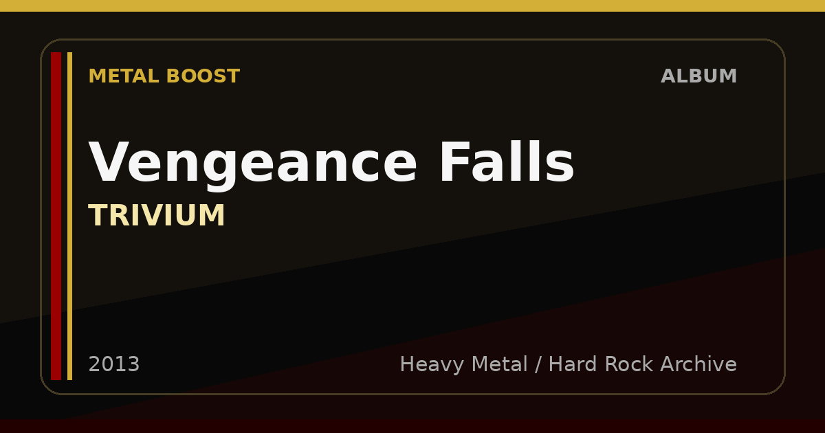Vengeance Falls – TRIVIUM | METAL BOOST album visual