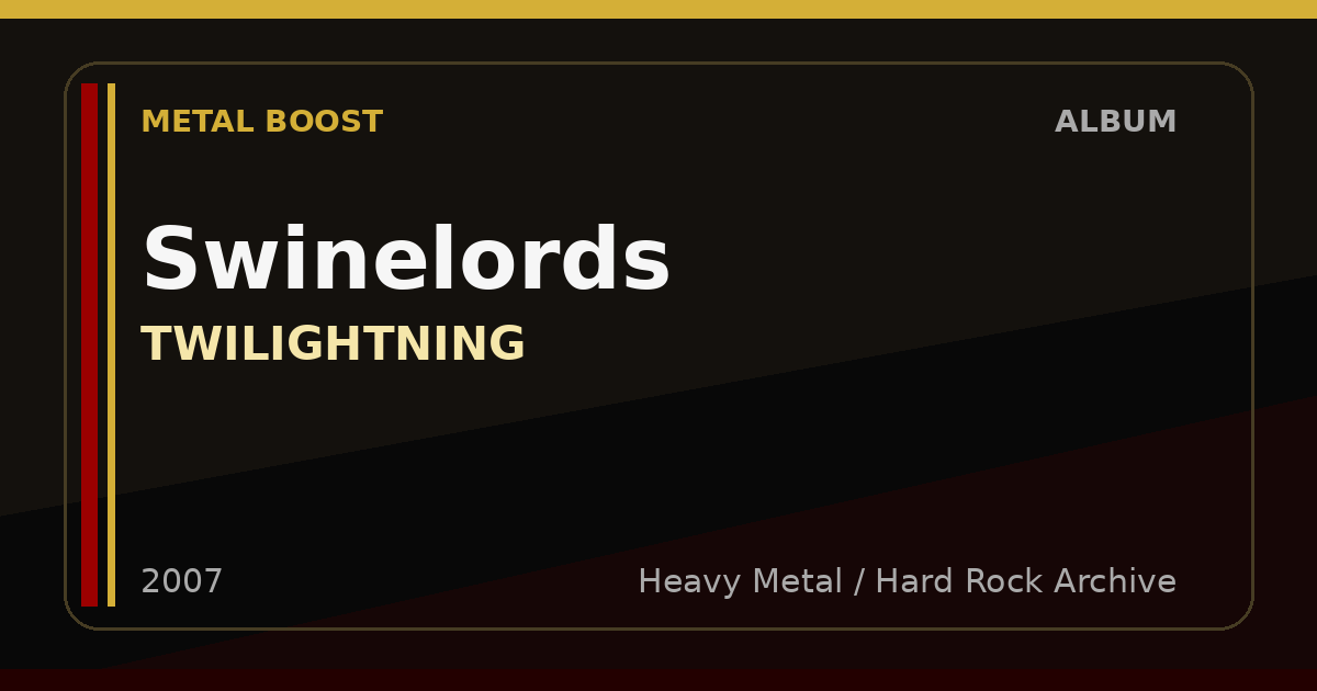 Swinelords – TWILIGHTNING | METAL BOOST album visual