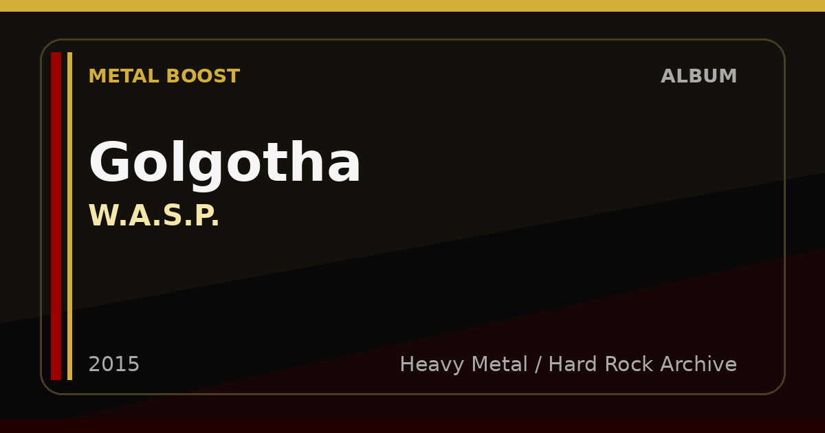Golgotha – W.A.S.P. | METAL BOOST album visual