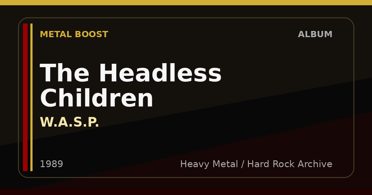 The Headless Children – W.A.S.P. | METAL BOOST album visual
