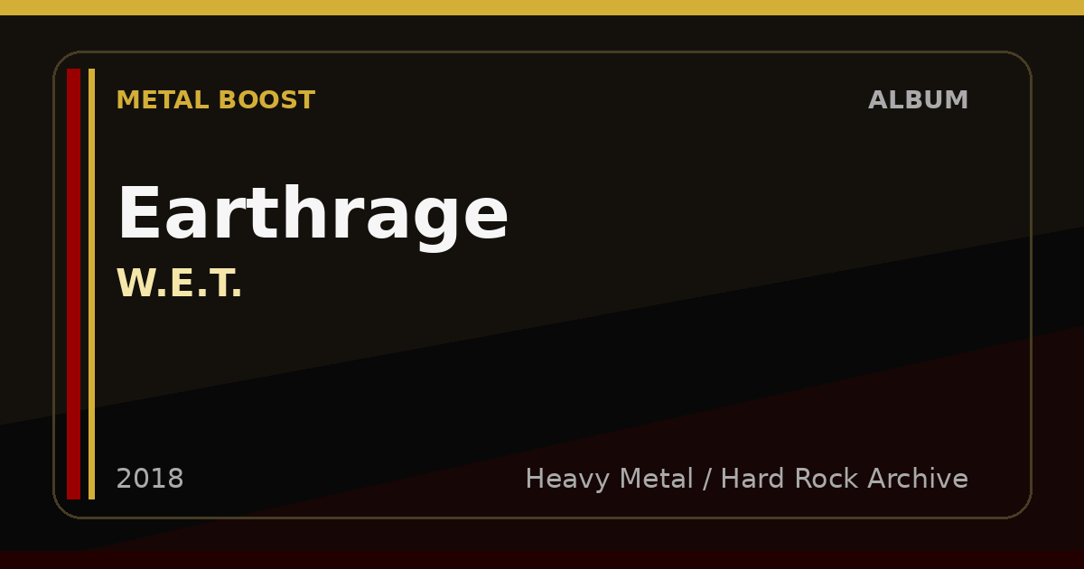 Earthrage – W.E.T. | METAL BOOST album visual