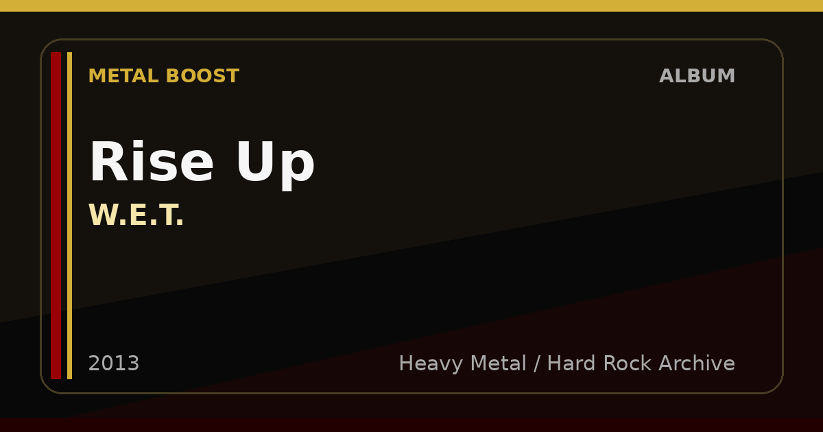 Rise Up – W.E.T. | METAL BOOST album visual