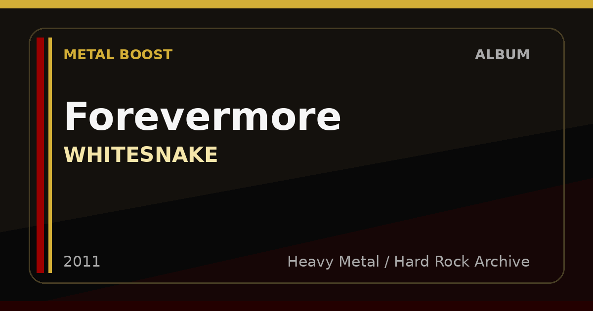 Forevermore – WHITESNAKE | METAL BOOST album visual