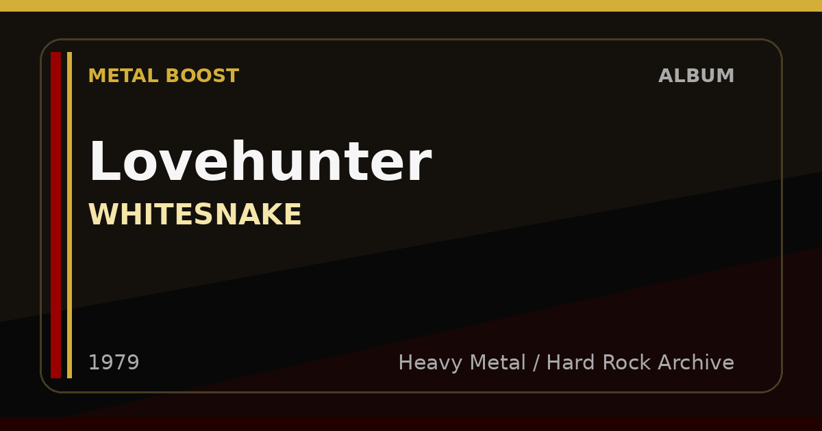 Lovehunter – WHITESNAKE | METAL BOOST album visual