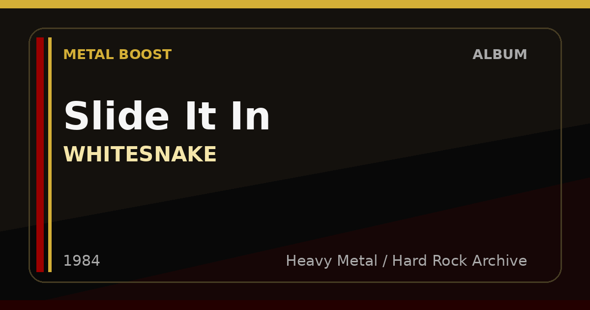 Slide It In – WHITESNAKE | METAL BOOST album visual