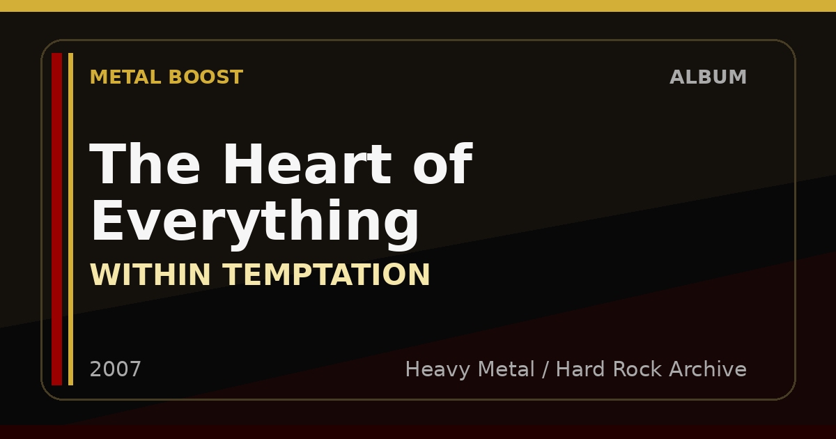 The Heart of Everything – WITHIN TEMPTATION | METAL BOOST album visual