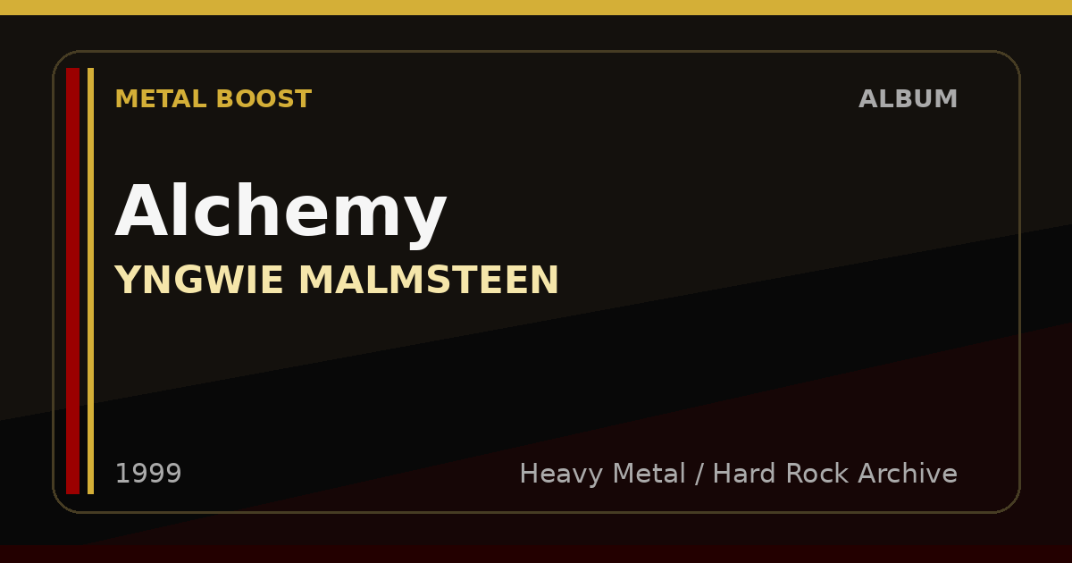 Alchemy – YNGWIE MALMSTEEN | METAL BOOST album visual