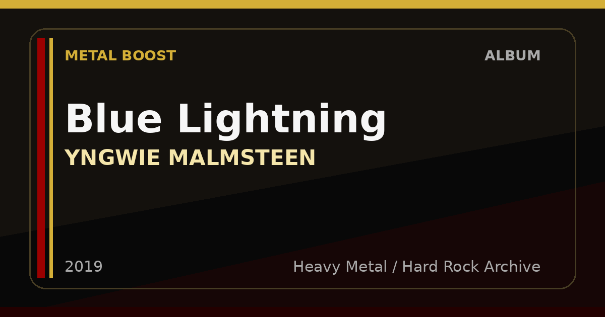 Blue Lightning – YNGWIE MALMSTEEN | METAL BOOST album visual
