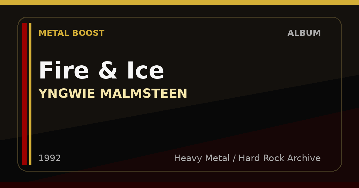 Fire & Ice – YNGWIE MALMSTEEN | METAL BOOST album visual