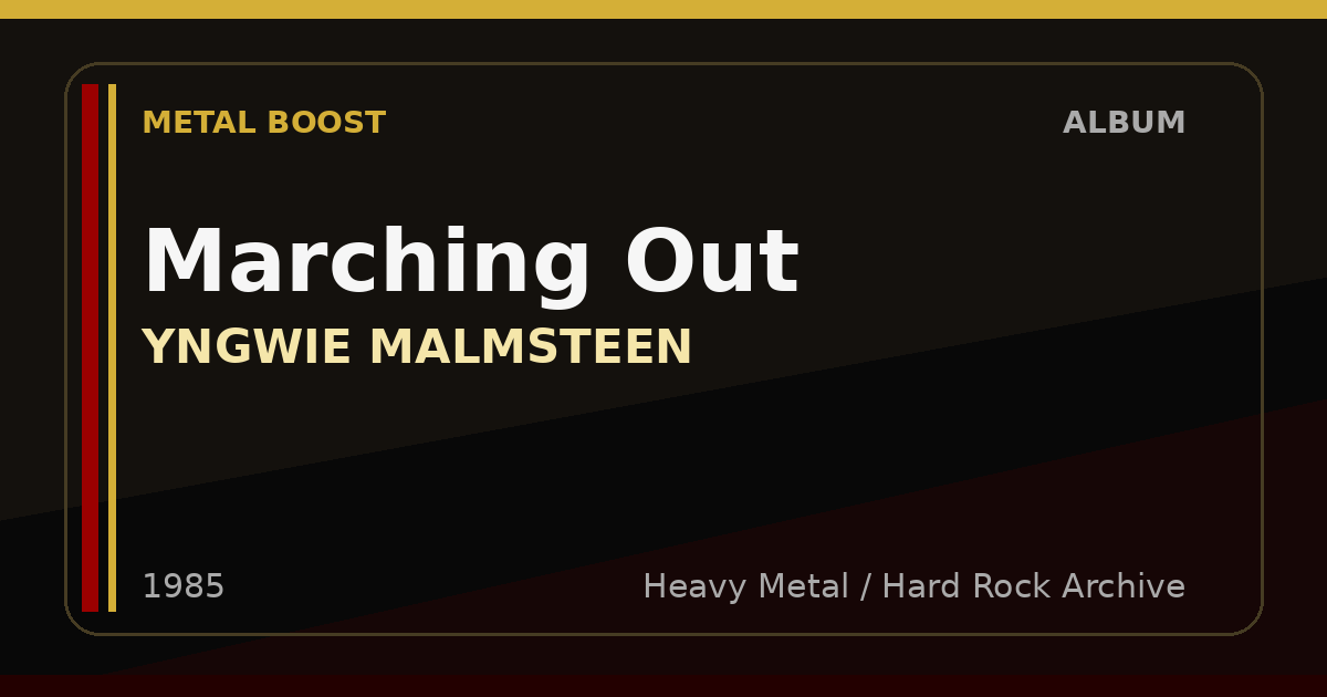 Marching Out – YNGWIE MALMSTEEN | METAL BOOST album visual