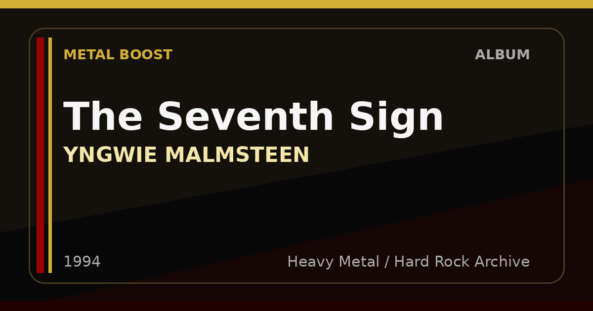 The Seventh Sign – YNGWIE MALMSTEEN | METAL BOOST album visual