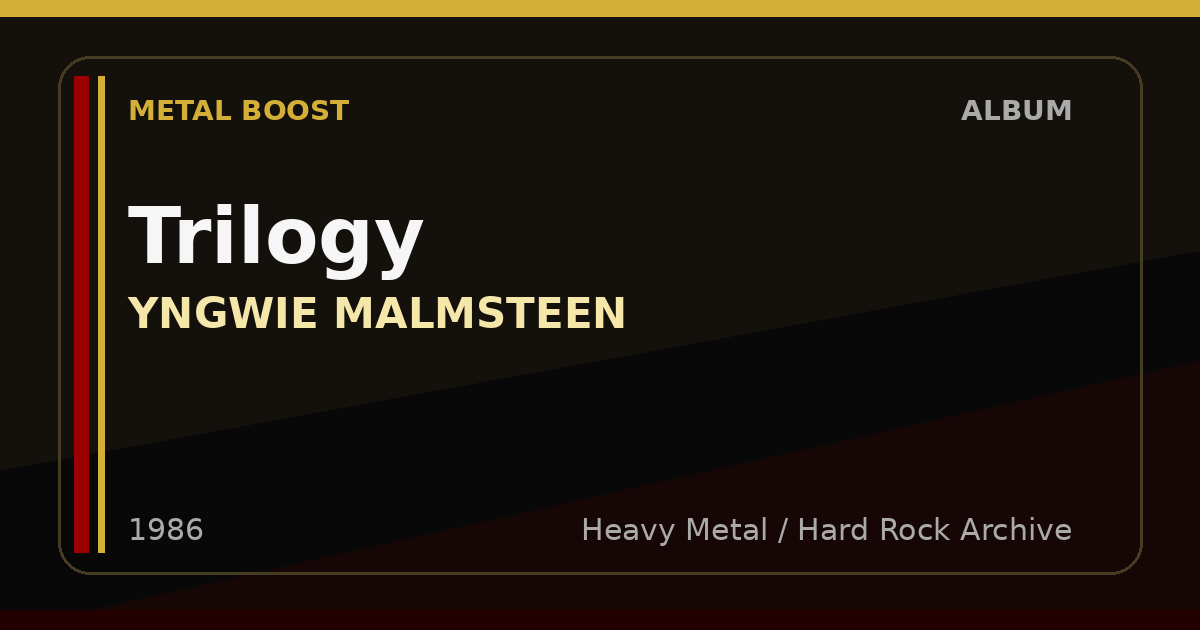Trilogy – YNGWIE MALMSTEEN | METAL BOOST album visual