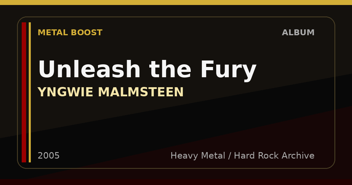 Unleash the Fury – YNGWIE MALMSTEEN | METAL BOOST album visual